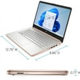 thumbnail image 4 of HP Newest 14" Ultra Light Student Laptop, Intel N4120 Quad-Core(> N4020), 8GB RAM, 192GB Storage(64GB eMMC+128GBSD Card), One Year Office 365, WiFi, Webcam, HDMI, USB-A&C, Win 11, 4 of 6