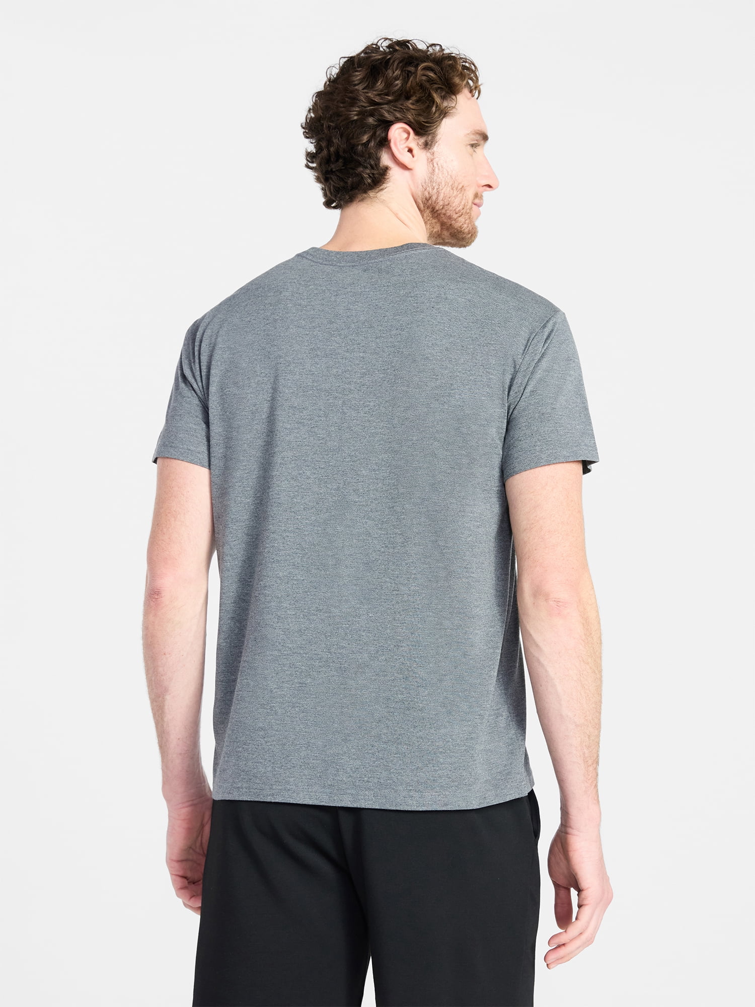 Athletic Works Men's and Big & Tall Tri Blend Tee with Short Sleeves, Sizes XS-4XLT