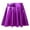 Purple, variant on Haitryli Kids Girls Mini Skirt Metallic Pleated Flared Skater Dance Skirt Costume Cheering Dancewear Rose 12