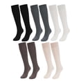 thumbnail image 2 of Gustave 5 Pairs Winter Knee High Socks for Women Cable Knit Long Boot Socks Soft Warm Slouch Socks Leg Warmers, 2 of 8