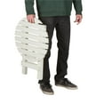 thumbnail image 4 of Pemberly Row Adirondack Round Cedar Wood Foldable Side Table in White, 4 of 7