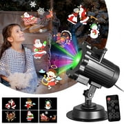 Animated Projector Lights, Waterproof IP65,Wireless Remote Control Movie Show, Animation Effect, Auto-Timer, Speed/Flash Adjustment,Garden Lamp Lighting for Christmas Halloween Holiday Party
