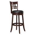 thumbnail image 1 of Lexicon Shapel Faux Leather Swivel Bar Stool in Dark Cherry, 1 of 4