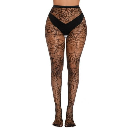 

Miayilima Stockings For Women Collant Femme Bone Printed Hosiery Stockings Seamless Pantyhose Fishnet Tights Size One Size