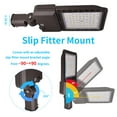 thumbnail image 5 of LED Parking Lot Light 300W Street Floodlight 120 Beam Angle Shoebox Area Light 39000lm 5000k IP65, 5 of 7