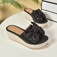 thumbnail image 5 of UTTOASFAY Womens Sandals Women's Ladies Platform Wedges Heel Sandals Fashion Dot Lace-Up Shoes Footwear, 5 of 9