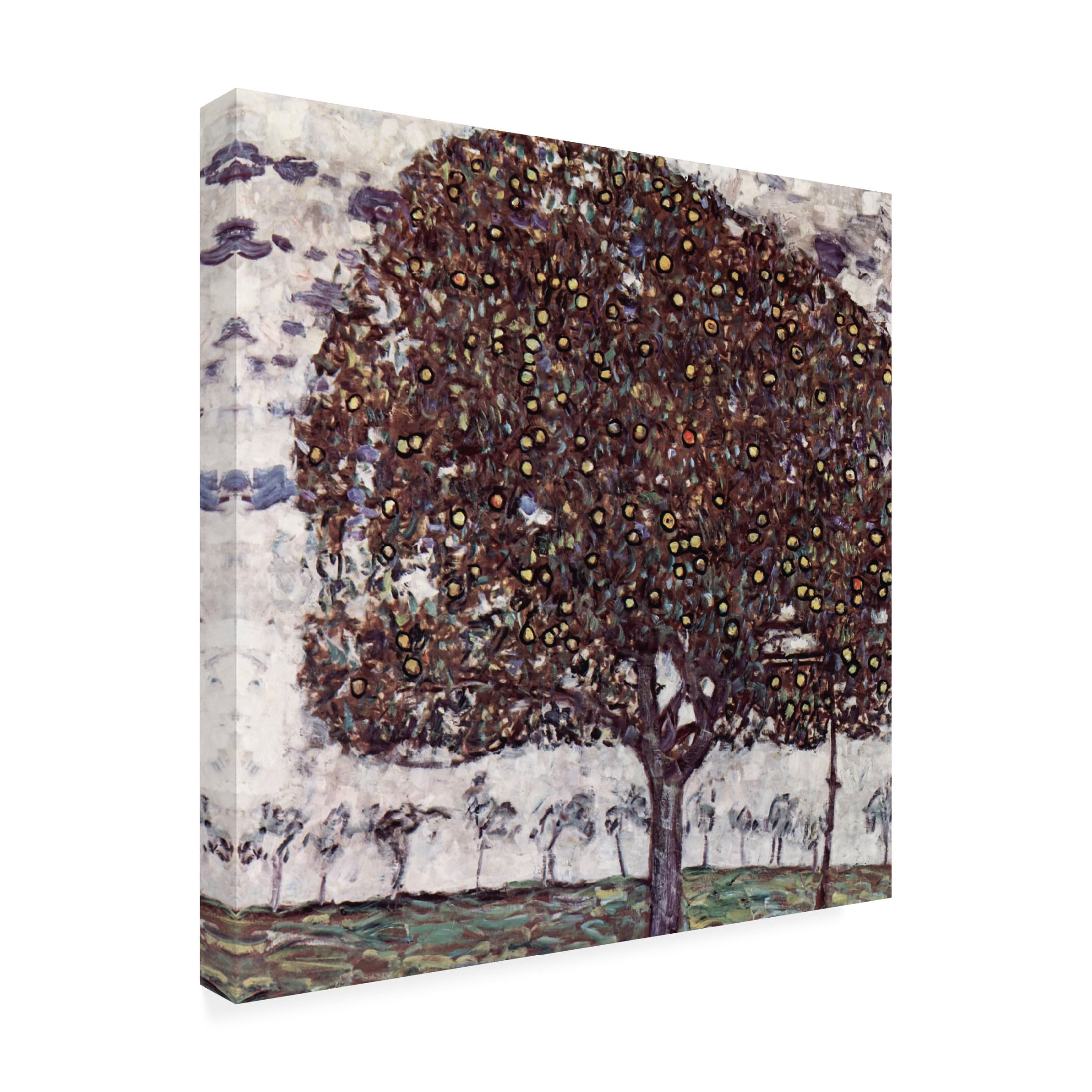 Canvas Wall Art - Pictufy 'Der Apfelbaum 1916' Wall Art for Living Room, Bedroom, or Office Décor by Trademark Fine Art - 18 x 18 Inches