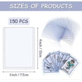 thumbnail image 2 of 150 Pieces Hard Card Sleeves Clear Trading Card Sleeves Penny Card Holder for Trading Card Baseball Card Football Card, 2 of 3