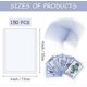 thumbnail image 2 of 150 Pieces Hard Card Sleeves Clear Trading Card Sleeves Penny Card Holder for Trading Card Baseball Card Football Card, 2 of 3