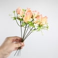 thumbnail image 5 of 24Pcs Artificial Flowers Beautiful Silk Fake Flowers Wedding Valentines Bouquet Bridal Decor Wedding Centerpieces For Tables Mother's Day Gifts, 5 of 6
