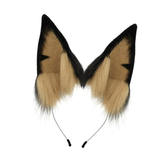 Abbraccia Doberman Dog Ears Headband Simulation Animal Ears for Pet Birthday Festival