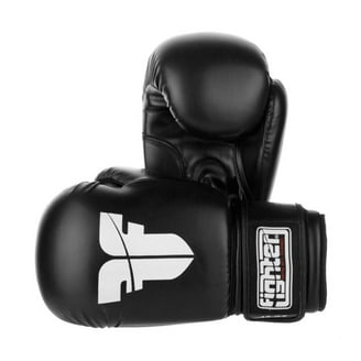 Fairtex Muay Thai-Style Sparring Gloves 16 oz Black / White