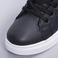 thumbnail image 2 of Zapatos Planos Mujer Antideslizante Cuero PU Casual Impermeable para Invierno ( 38) Negro Wdftyju Tenis De Mujer Tenis De Hombre, 2 of 8