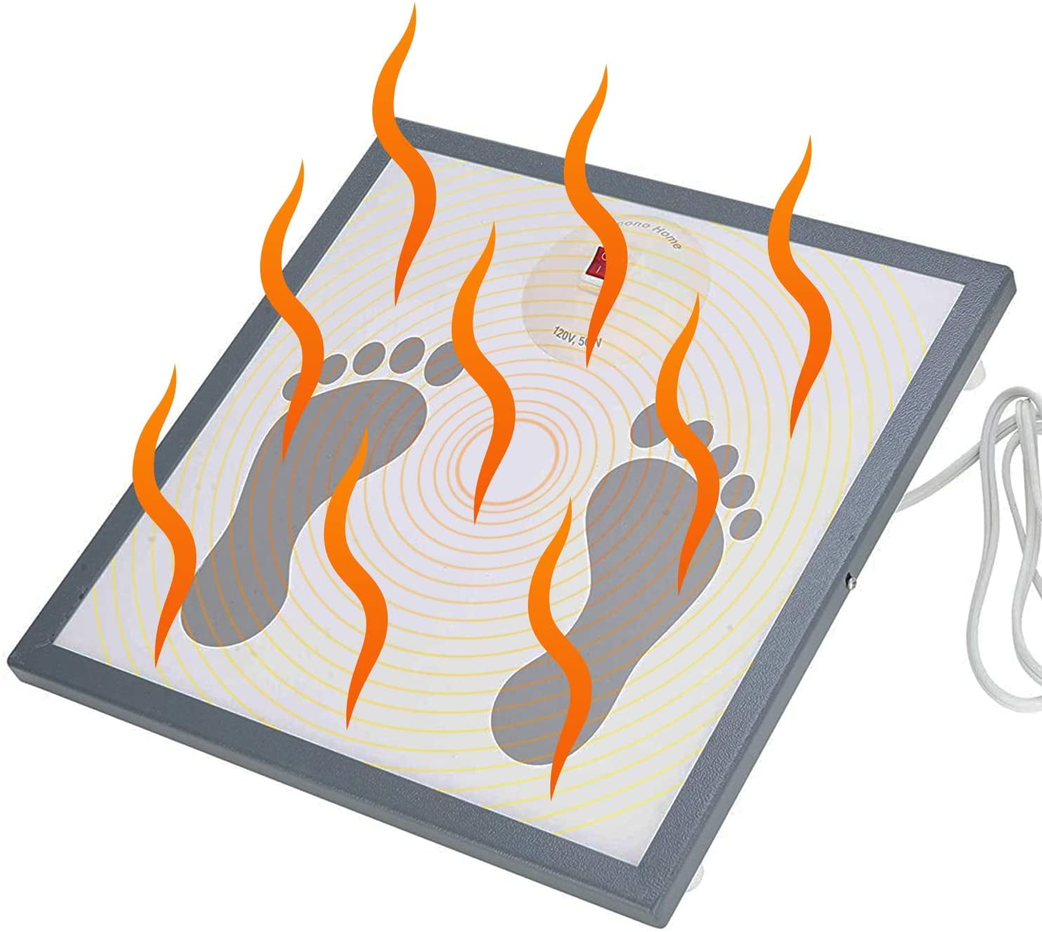 EconoHome Electric Foot Warmer 50 Watt Foot Heater for Under the Desk, Office or Bedroom