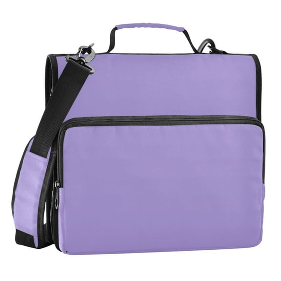 ALAZA Zipper Binder Lavender Purple 3 Ring Trapper Keeper File Folder Organizer Bag