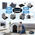 thumbnail image 4 of MiraPet Dog House, Indoor or Outdoor Durable Plastic Waterproof Shelter, Large, 4 of 8