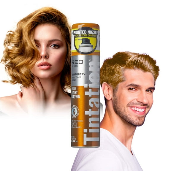 Red By Kiss Temporary Hair Color Dye Spray, Quick Dry & Smudge Proof, Styling Spray for Event, Fast Drying