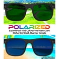 thumbnail image 5 of grinderPUNCH Mens and Womens Polarized Sunglasses UV400 Protection Classic Retro Driving Sun Glasses Trendy Fashion Shades - 2 Pack, 5 of 5