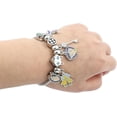 thumbnail image 3 of Pulsera Plateada Muñeca Coraline Libelula Gato Llave Boton, 3 of 5