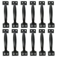 thumbnail image 1 of 12Pcs Rétro Style Tiroir Poignée Boulette Forme Tire Anneau Bouton pour Armoire de Tiroir de Cuisine (Noir), 1 of 8