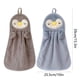 thumbnail image 3 of Toalla de mano se puede colgar Toalla absorbente Toalla de mano de los niños Toalla de mano del bebé lindo pingüino agradable a la piel suave, 3 of 7