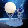 thumbnail image 4 of Luz De Noche Astronauta Luna Luz de cabecera Regalos de vacaciones Luz decorativa 300mAh para habitación de niños Hugtrwg Para estrenar, 4 of 6