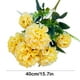 thumbnail image 3 of Flores artificiales de plástico azul - Flores artificiales de tallo de 40 cm de largo para decoración del hogar, set de 1 en colores variados, 3 of 6