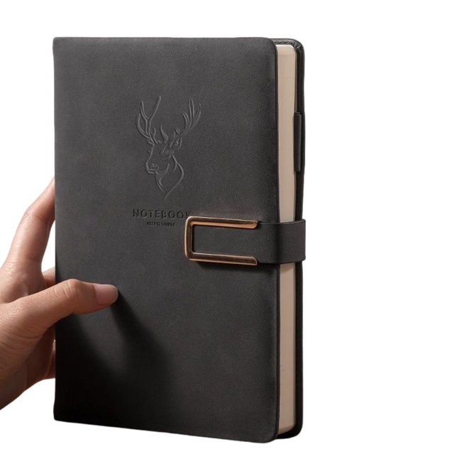 CSChome Faux Leather Notebook Student Notebook: 416-Page Super Thick, Faux Leather Business Notebook, Waterproof & Scratch-Proof
