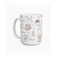 thumbnail image 2 of Duo de tazas de cerámica 445 ml diseño ilustrado tipos de café, 2 of 7