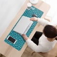 thumbnail image 3 of Long Mouse Pads for Desk,Teal Christmas Snowflake Pattern Desk Mats on Top Of Desks, Desk Mouse Pad Extra Large with 3mm Non-Slip Base and Stitched Edge for Gaming,Office,Work,Home 31.5x11.8in, 3 of 5