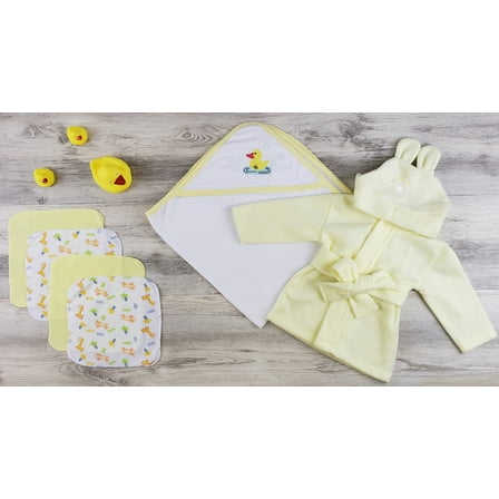 Bambini Hooded Towel, Wash Clothes and Robe