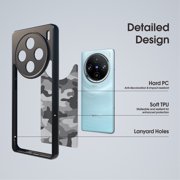 Shockproof Translucent Phone Case (Camo Black), IBMRS For vivo x100 pro Case