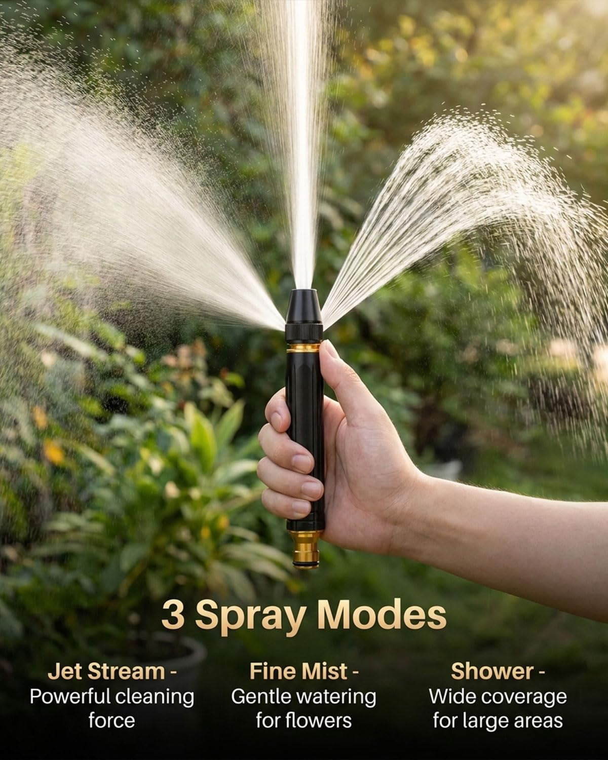 Home High-Pressure Car Wash Water Gun with Booster Nozzle, High-Pressure Home Car Wash Water Gun & Hose Set, for Watering Plants and Vegetables, and Car Washing