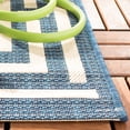 thumbnail image 4 of Safavieh Courtyard Ariana Geometric Indoor/Outdoor Area Rug, Navy/Beige, 6'7" x 9'6", 4 of 9