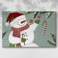 thumbnail image 2 of Peppermint Snowman Collection A- Gallery Wrapped Canvas, 2 of 9