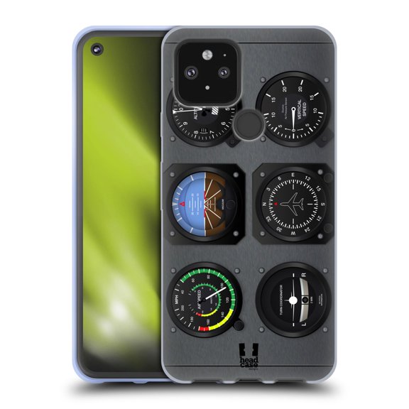 Head Case Designs Aircraft Cockpit Dashboard Airplane Soft Gel Case Compatible with Google Pixel 5 5G