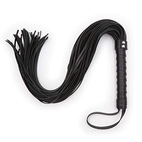 Cat Woman Leather Whip Costumes Whip Cosplay Supplies for Halloween (Black)