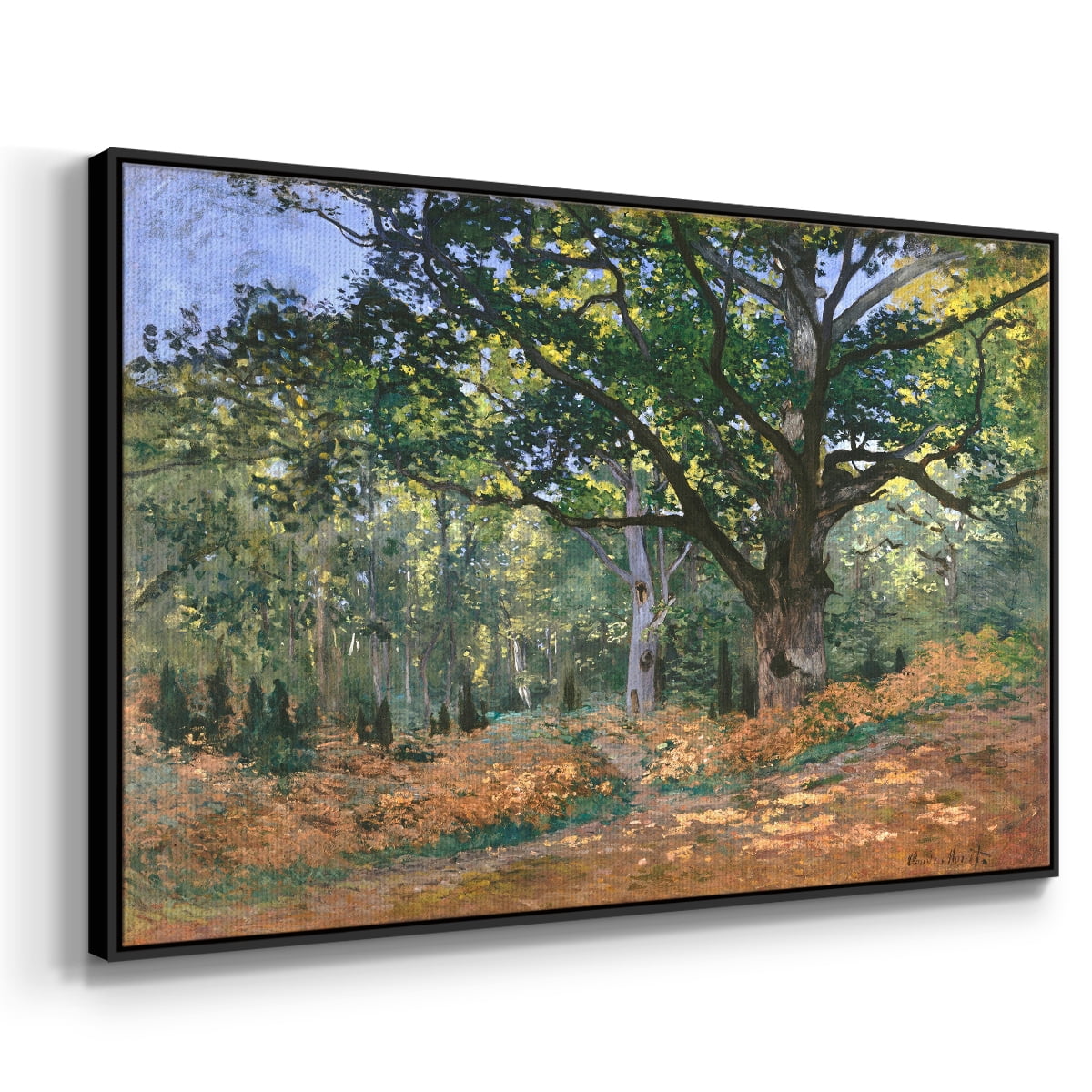 Vintage Landscape-CCXLIII By Wexford Home Framed in Black Wood Gallery Wrapped Canvas 25 in. x 37 in.