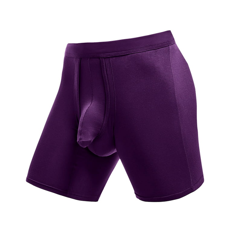 Aayomet Boxer Briefs For Men Mens Boxer Briefs Merino Wool Underwear Base  Layer for Men,Purple 3XL 