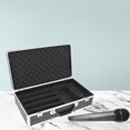 thumbnail image 6 of Portable Aluminum Mic Suitcase, Mic Gear Storage Box, Professional Mic Bag EVA Foam Interior Hard Shell for Broadcast Equipment black, 6 of 8