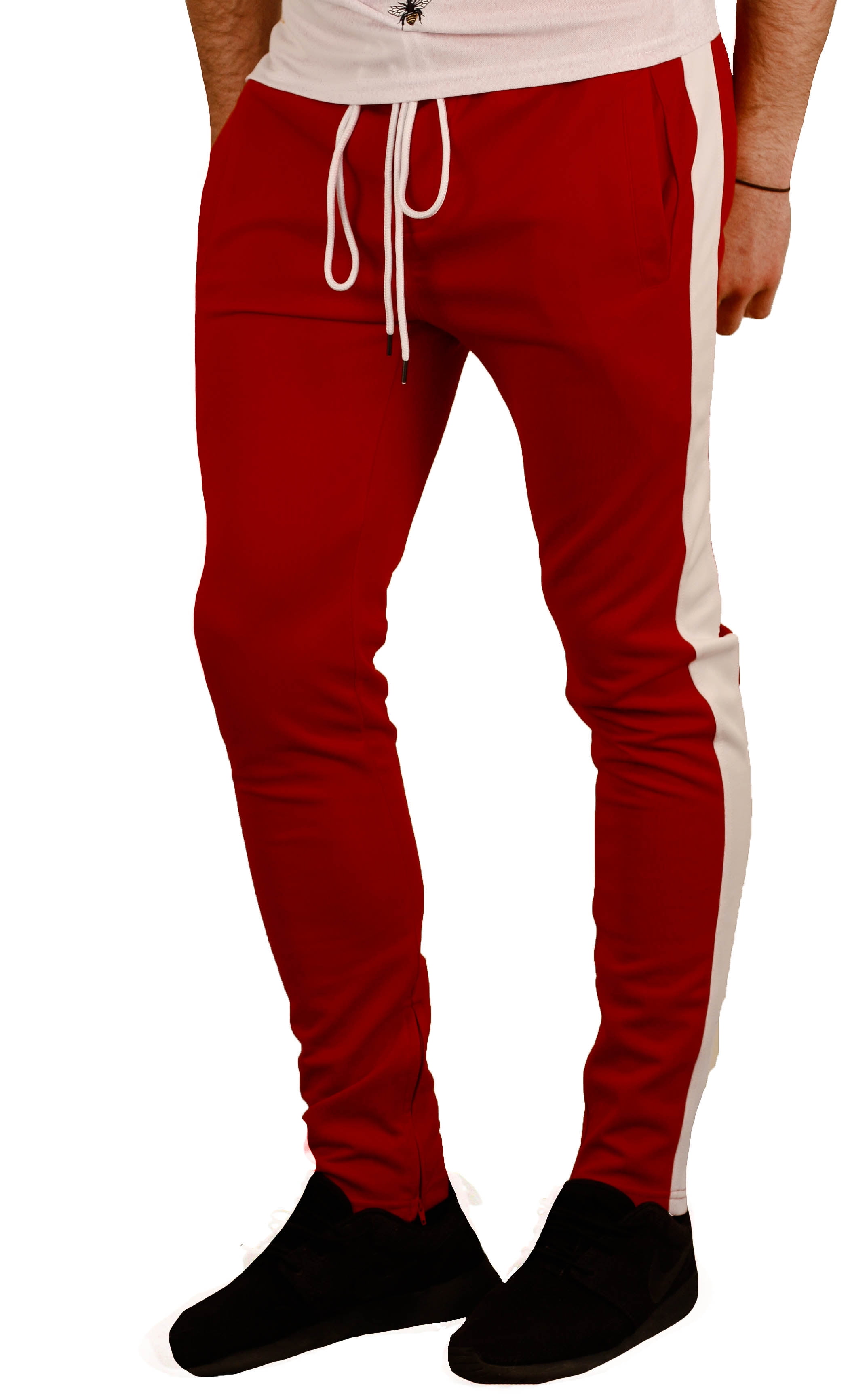 color block track pants womens
