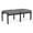 Castillo Gray, variant on Lenox Wood Reception Waiting Room 18" 2-Seat Bench / Black Wood / Blue