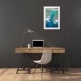 thumbnail image 3 of Wall, David 13x18 White Modern Wood Framed Museum Art Print Titled - Channel in the reef-Akaoa Tapere-Rarotonga-Cook Islands-South Pacific, 3 of 4