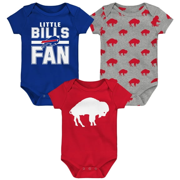 Newborn Outerstuff Buffalo Bills Little Tike 3-Piece Bodysuit Set