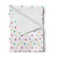thumbnail image 2 of Swan Soft Flannel Fleece Throw Blanket, Rainbow Colored Swans Pattern Birds Wings Themed Nursery Kids Print, Cozy Plush for Indoor and Outdoor Use, 50" x 70", Multicolor, by Ambesonne, 2 of 5