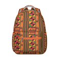 thumbnail image 1 of Artistic Rustic Style School Backpack with Symmetrical Tribal Patterns, Durable Oxford Cloth, Adjustable Straps, Breathable Foam Padding for Student and Student, Great for Sports and Camping, 1 of 6
