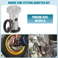 thumbnail image 2 of Unique Bargains 1set Car Brake Line Fitting Adapter 1.26" Length M12x1.5 Brake Line Thread Single Hollow Bolt, 2 of 6