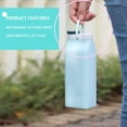 thumbnail image 3 of SPRING PARK 400/600ml Collapsible Water Bottles Leakproof Valve Reuseable Silicone Leak Proof Water Bottle for Gym Camping Hiking Travel Sports Lightweight Durable, 3 of 7