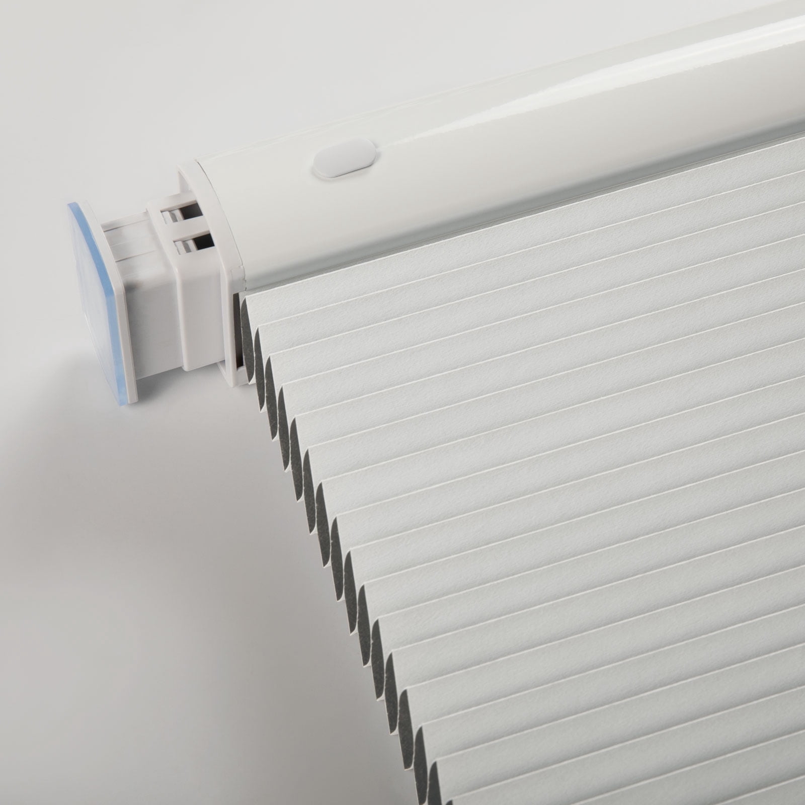 TWOPAGES Aura Blackout No Drill Cellular Shade - Cordless Honeycomb Blinds for Windows, White, 25"x64" (1 Panel)