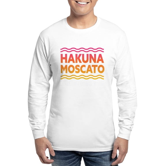 CafePress - Wine Lover Hakuna Moscato Men's Long Sleeve T Shirt - Unisex Cotton Long Sleeve T-Shirt
